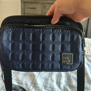 New W/O tags IHKWIP THE QUILTED CROSSBODY - DEEP BLUE